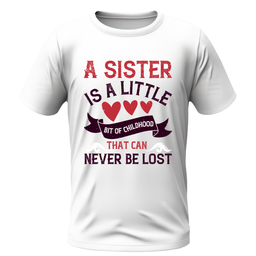 تي شيرت a sister is a little